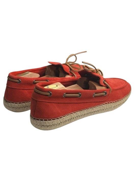 Hanks Brand ? Alpargatas Max Naranja Boat Shoe Espadrille ? Orange Suede ? 42 main image 14
